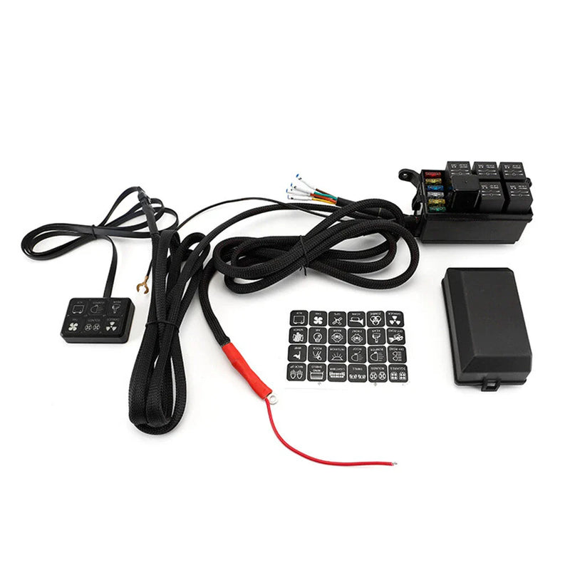 Universal Cars Colorful 40A Switch Panel Relay Fuse Box