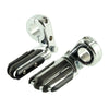 Harley 1 1/4" Chrome Highway Pilot Male Footpeg Peg Mount Clamps