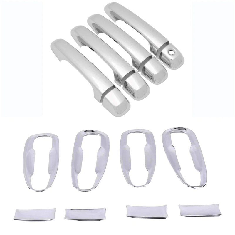 Toyota Land Cruiser Prado Chrome Door Handle & Bowl Set Cover Trim (2010-2019)