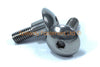 2 x Inox Tête de fourche Boulons & Caoutchouc Oeillets pour Suzuki