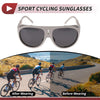 Motorcycle Riding Goggles Deep Gray Lens Gray Frame Tri-acetel Cellulose