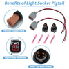 Ford Fiesta Side Marker Light Bulb Socket Pigtail Wiring (2009-2019)