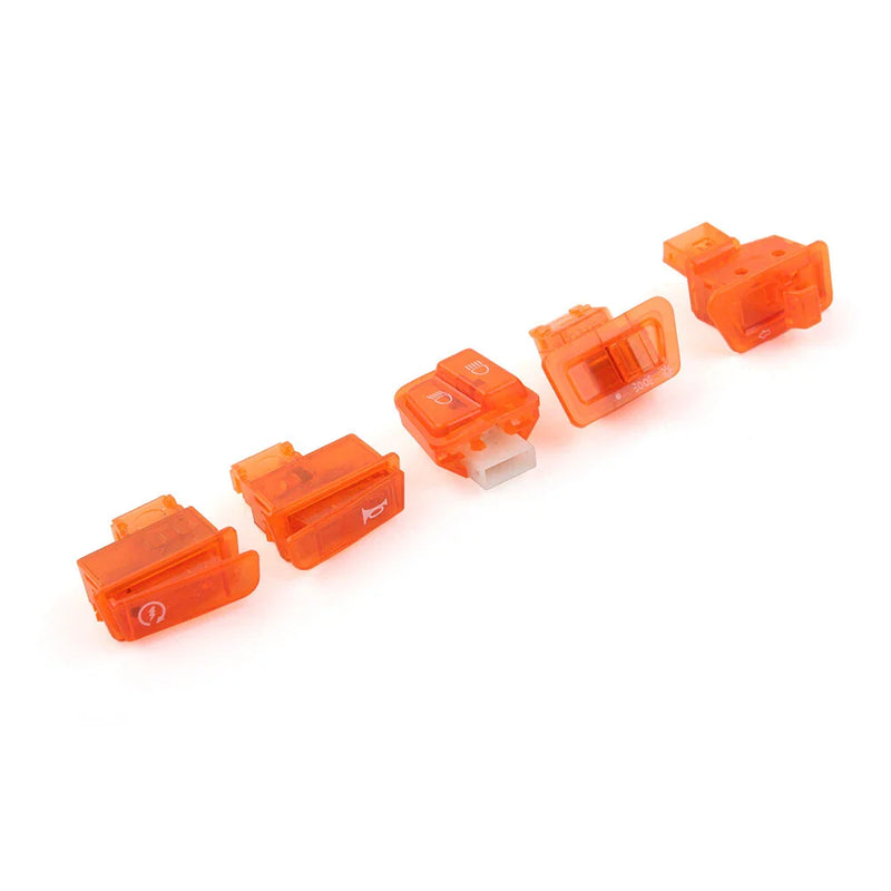 GY6 50 125 150cc 5Pcs Turn Signal Headlight Ignition Horn Switch Caps