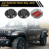 Jeep Wrangler JL JLU 2018-2022 Black 3 x Car Exterior Door Key Jack Covers