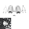 Harley Heritage Softail Deluxe Chrome Rear Axle Covers (2008-2017)