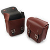 Harley Sportster XL883 / 1200 Brown Leather Side Saddle Bags (2004-2023)