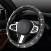 CRYSTAL Silver 38CM / Steering Wheel Cover Bling