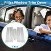 Ford Ranger (2023-2024) Silver Tone 6pcs Door Pillar Window Trim