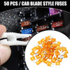 Car Short Circuit Protection 50 Pcs Mini 5AMP APM/ATM Blade Fuses