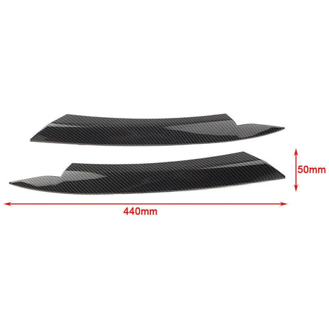 VW Passat B7 Carbon Fiber Headlight Eyelid Cover Trim (2010-2014)