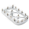 Harley Electra Glide Softail Chrome MX Style Large Brake Pedal Pad Cover