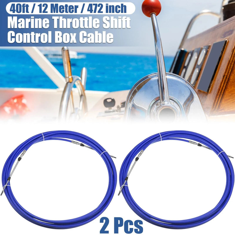 Yamaha Blue 2 x 40ft 472 Inch Remote Control Box Cable