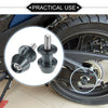Motorbike 1 Pair Swingarm Spools 8mm CNC Swing Arm Sliders Titanium Tone