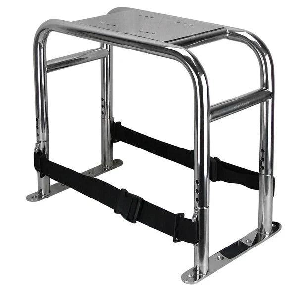 Relaxn Space Frame Boat Seat Pedestal Base with Adjustable Straps