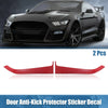 Ford Mustang (2015-2022) Red Door Panel Guard Protector Stickers