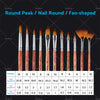 Artists with Case 25 Pcs Acrylic Oil Painting Brushes Set