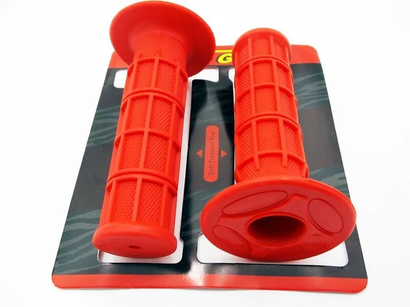 KTM 400 JBS Red Hand Grip Set Left Right Pair Handlebar Grips