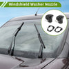 Jeep Cherokee (2014-2017) Black Windshield Washer Nozzle 2 x