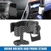 Jeep Wrangler JL JT Carbon Fiber Pattern 2-in-1 Cup Holder (2018-2021)