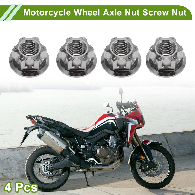 Cars / Motorcycles / Bicycles 4 x Pcs Wheel Axle Nut M8x1.25