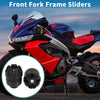 Motorcycle Frame Sliders / 2 x / Front Fork Protection Plastic Black