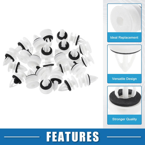 Chevrolet Plastic White 25 Pcs Door Panel Clips