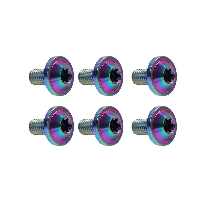 Motorcycle Bike 6 x M6x10mm Alloy Torx Head Screws