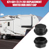 Dexter Vortex Marine Durable Plastic Black 2 x Car Hub Dust Cover