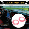 Jeep Wrangler JK (2007-2014) Pink A Pillar Speaker Ring Cover Trim