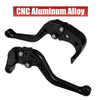 Suzuki GSXR 600 750 Black Pair Brake Clutch Levers Folding CNC