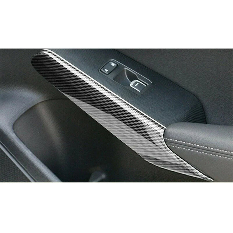 Honda Civic 4 x Carbon Fiber Style Window Switch Armrest Covers (2022-2023)