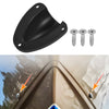 2.48"x2.28"x0.91" Marine Boat Transducer Cap Clam Shell Vent Wire Cover Black