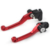 YAMAHA WR 250F WR 450F RED Pivot Brake Clutch Levers (2001-2016)