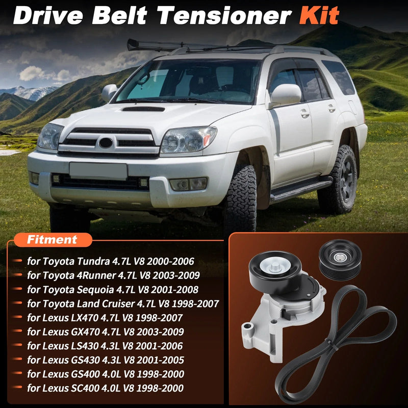 Toyota Tundra, 4Runner Serpentine Belt Tensioner w/Idler Pulley