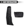 Chevrolet Camaro Black Silver Tone 1 Set Brake Accelerator Pedal Covers