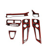 Ford Mustang 2024+ Dry Carbon Fiber Console Dash Vent Door Panel Cover Kit