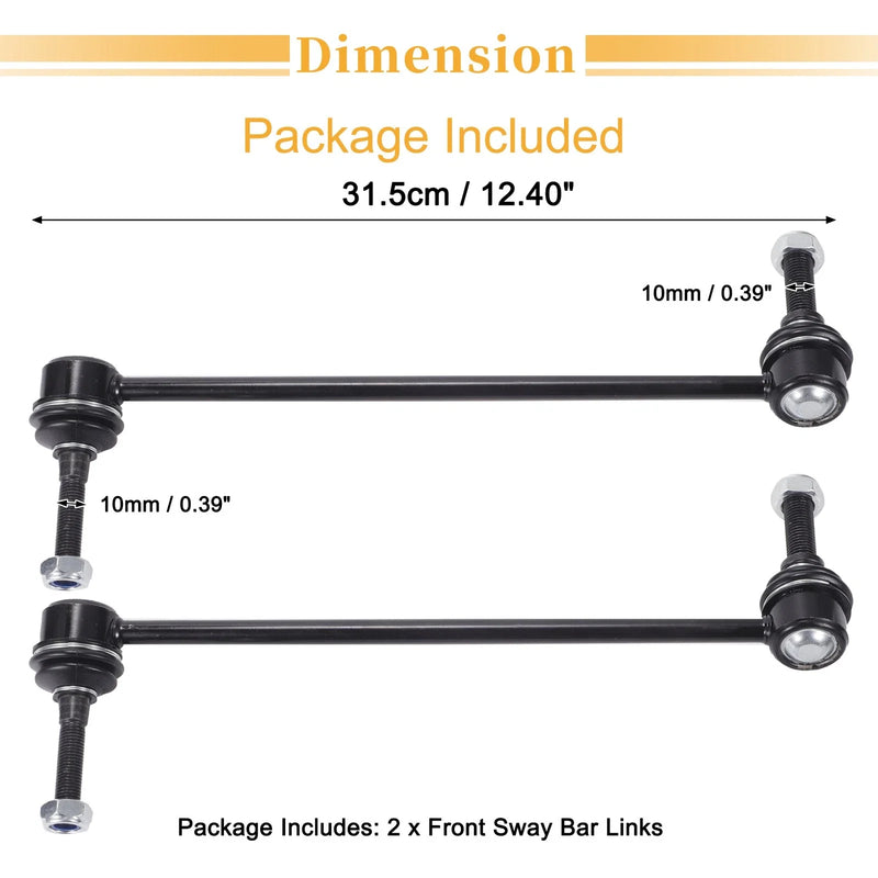 Honda Pilot, Acura MDX 2 x Front Stabiliser Sway Bar Links (2016-2022)