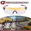 Motorcycle Riding Light Blue Lens Red Frame PC TPU Goggles