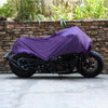 M Motorcycle Cover Half Cover Outdoor Waterproof Rain Dust Protector Purple