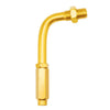 Motorcycle - Aluminum Gold M10 90 Degree Throttle Cable Adjuster