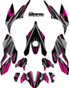 Kawasaki Z400 2017-2023 Strike Pink Graphics Decals Stickers