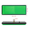 Motorcycle Rectangle Screw Mount Warning Reflector 1 Pair 5mm-6mm
