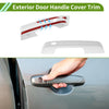 Ford Bronco (2021-2025) - 1 Set White Exterior Door Handle Cover Trim