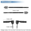 GMC Terrain 6 x Front Inner/Outer Tie Rod End Link