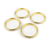 Audi A3 8V Stainless Steel Yellow Air Vent Outlet Ring Covers 4 x (2012-2019)