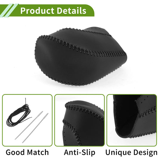 Car Gear Shift Knob Cover for Toyota Highlander (2008-2013) Black Faux Leather
