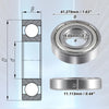 Car 5 x 19.05x41.275x11.113mm Single Row Deep Groove Ball Bearings