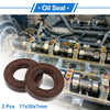 Make Model Oil Seal / 2 x 17x30x7mm / FKM Rubber Brown