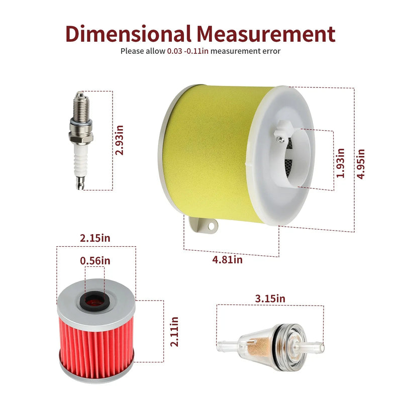 Kawasaki Bayou 220 / 250 Air Filter Oil Filter & Guide Kit (1995–2004)
