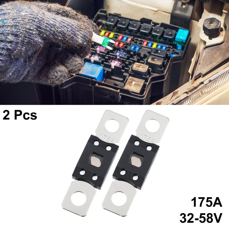 Automotive Truck Motorcycle Boat Audio Fuse Holder / 2 x 175A 32V /